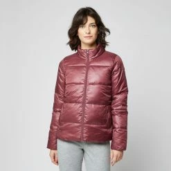 Le moins cher 🤩 IN EXTENSO Doudoune Col Montant Rose Framboise Femme 😉