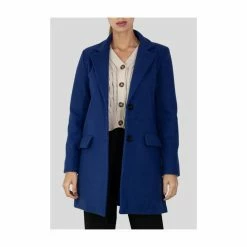 Grosses soldes ❤️ Kebello Manteau Droit BoutonnéFemme 🌟