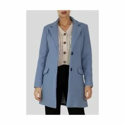 Grosses soldes ❤️ Kebello Manteau Droit BoutonnéFemme 🌟 -dona-lisa unnamed file 1082