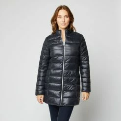 Sortie 🛒 IN EXTENSO Doudoune Longue Noire Femme 🛒