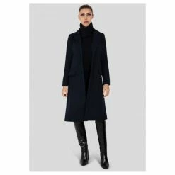 Offres 🛒 Kebello Manteau Long Droit BoutonnéFemme 😍 -dona-lisa unnamed file 1114