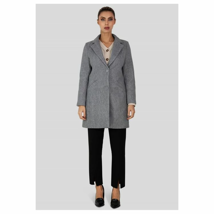 Tout neuf ✨ Kebello Manteau Droit BoutonnéFemme 🔥 6 Tout neuf ✨ Kebello Manteau Droit BoutonnéFemme 🔥 – Image 6