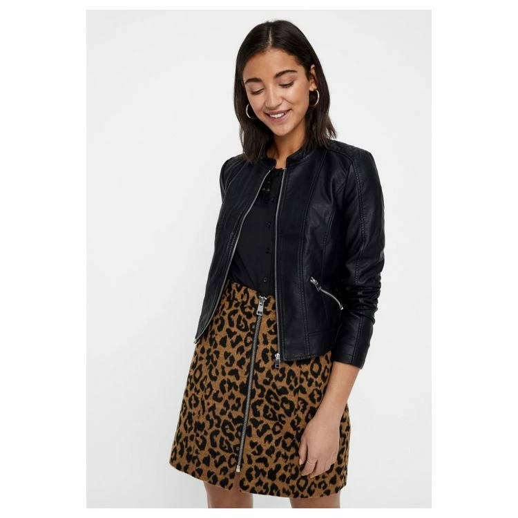 Promo ⭐ Vero Moda Blouson Court En SimiliFemme ❤️ 2 Promo ⭐ Vero Moda Blouson Court En SimiliFemme ❤️ – Image 2