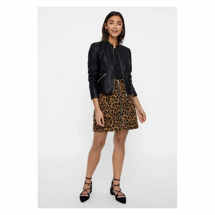Promo ⭐ Vero Moda Blouson Court En SimiliFemme ❤️ 3 Promo ⭐ Vero Moda Blouson Court En SimiliFemme ❤️ – Image 3