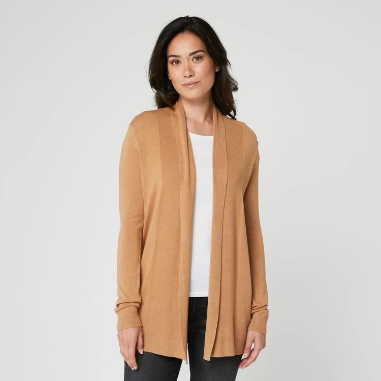 Offres ✔️ IN EXTENSO Gilet Col Chale Beige Camel Femme 💯 1 Offres ✔️ IN EXTENSO Gilet Col Chale Beige Camel Femme 💯