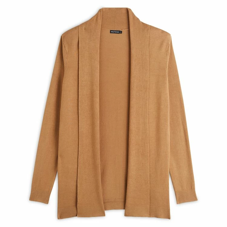 Offres ✔️ IN EXTENSO Gilet Col Chale Beige Camel Femme 💯 3 Offres ✔️ IN EXTENSO Gilet Col Chale Beige Camel Femme 💯 – Image 3