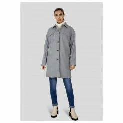 Nouveau ⌛ Kebello Manteau Droit BoutonnéFemme 😉 -dona-lisa unnamed file 1222