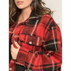 Promo 🌟 Ritchie Manteau Court Carreaux Urani 🛒 -dona-lisa unnamed file 1265