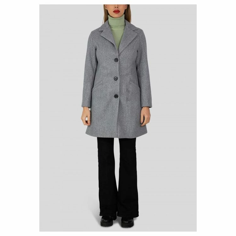 Le moins cher 🔥 Kebello Manteau Long Droit BoutonnéFemme 🌟 4 Le moins cher 🔥 Kebello Manteau Long Droit BoutonnéFemme 🌟 – Image 4