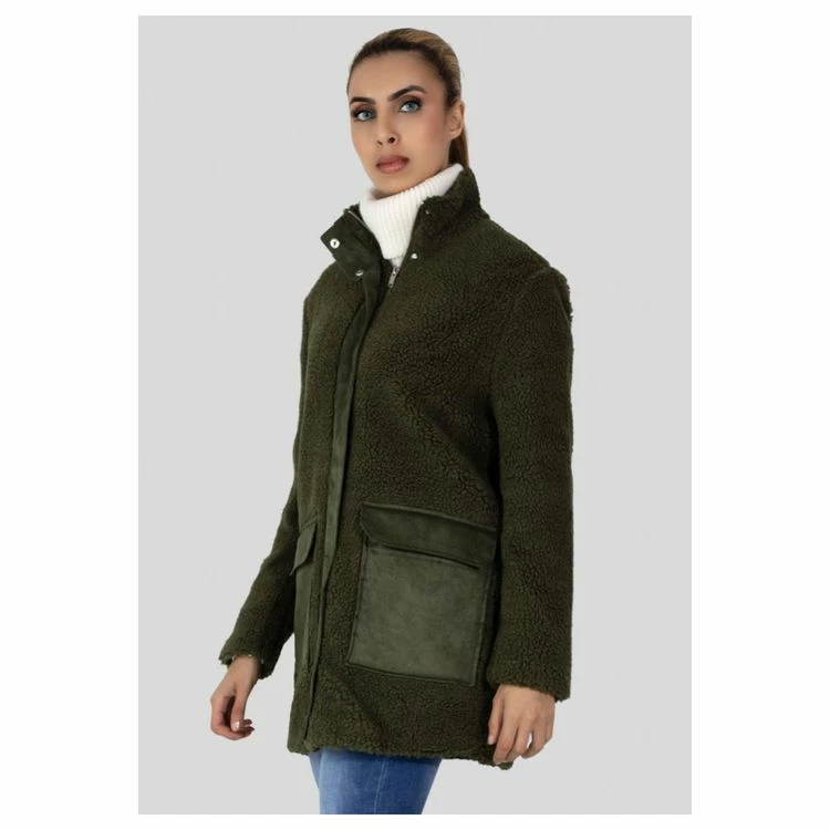 Budget 🧨 Kebello Manteau MolletonnéFemme 🤩 3 Budget 🧨 Kebello Manteau MolletonnéFemme 🤩 – Image 3