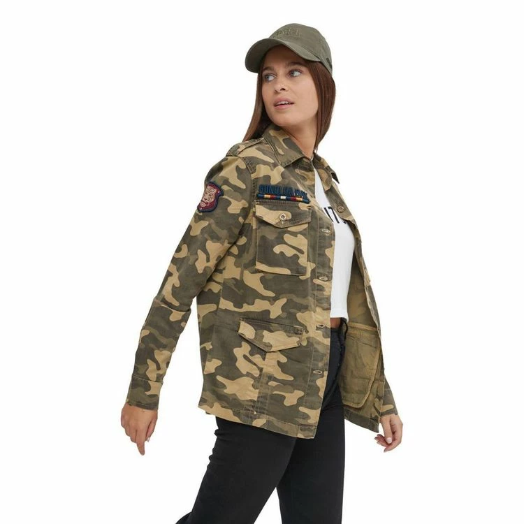 Grosses soldes 🧨 VONDUTCH Veste Femme Coupe Militaire Avec Poches Bomb 🎉 1 Grosses soldes 🧨 VONDUTCH Veste Femme Coupe Militaire Avec Poches Bomb 🎉