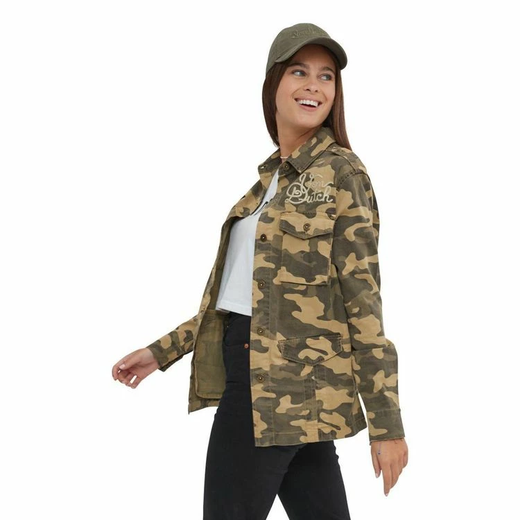 Grosses soldes 🧨 VONDUTCH Veste Femme Coupe Militaire Avec Poches Bomb 🎉 2 Grosses soldes 🧨 VONDUTCH Veste Femme Coupe Militaire Avec Poches Bomb 🎉 – Image 2