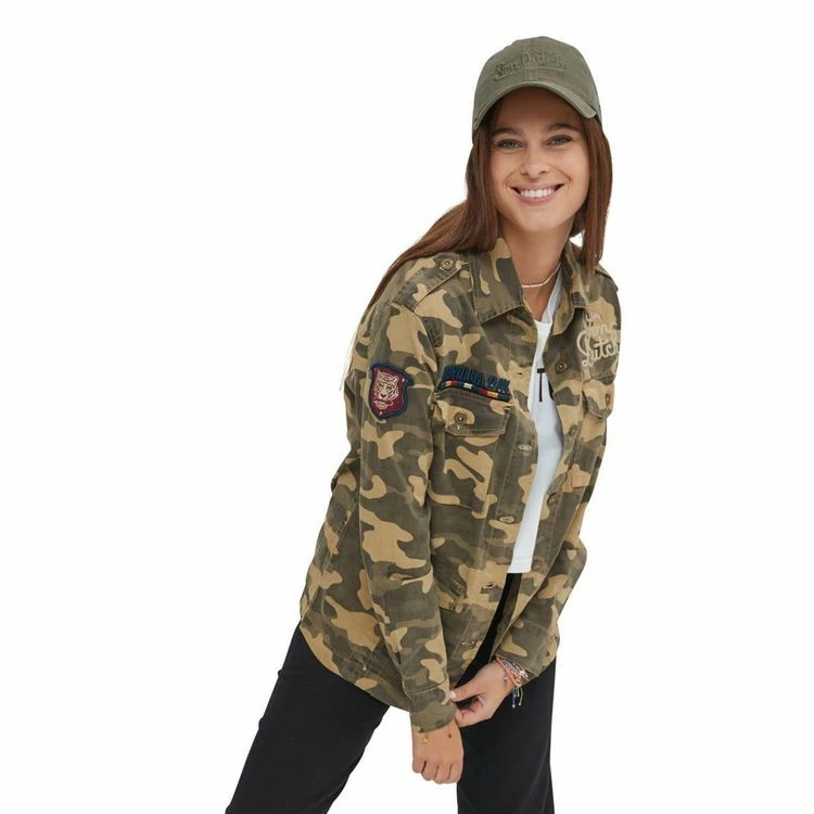 Grosses soldes 🧨 VONDUTCH Veste Femme Coupe Militaire Avec Poches Bomb 🎉 3 Grosses soldes 🧨 VONDUTCH Veste Femme Coupe Militaire Avec Poches Bomb 🎉 – Image 3