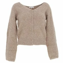 Meilleure vente ✔️ MORGAN Gilet Morgan Mania Rafia Type Pull L Marron 7-410 😍