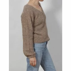 Meilleure vente ✔️ MORGAN Gilet Morgan Mania Rafia Type Pull L Marron 7-410 😍 -dona-lisa unnamed file 1376