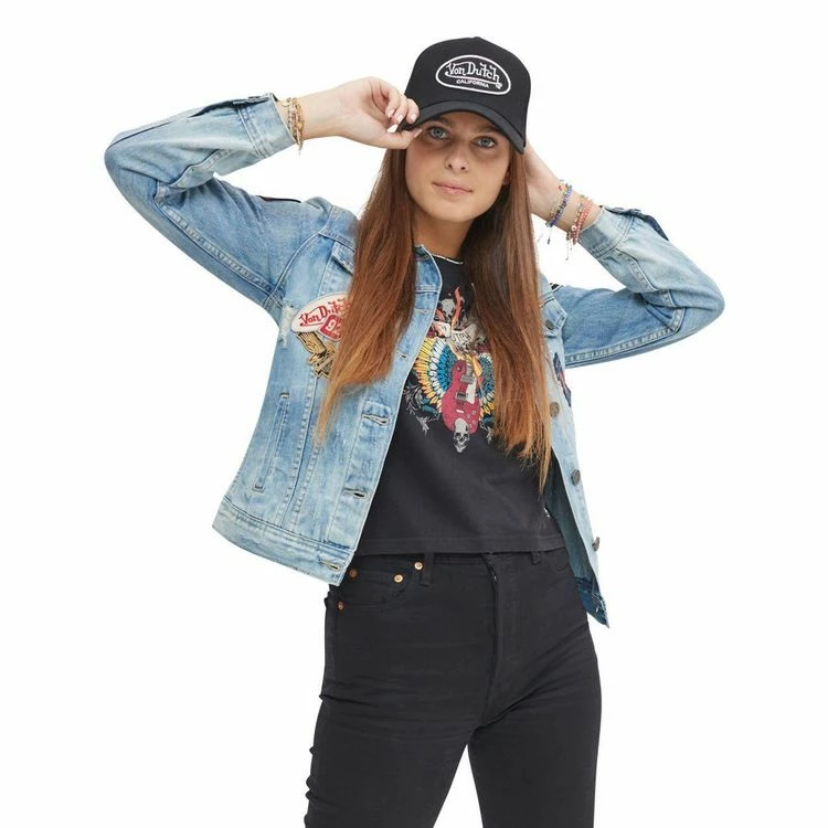 Nouveau 😀 VONDUTCH Veste 👖 Jeans Femme Sally Used Bleu 🎉 2 Nouveau 😀 VONDUTCH Veste 👖 Jeans Femme Sally Used Bleu 🎉 – Image 2