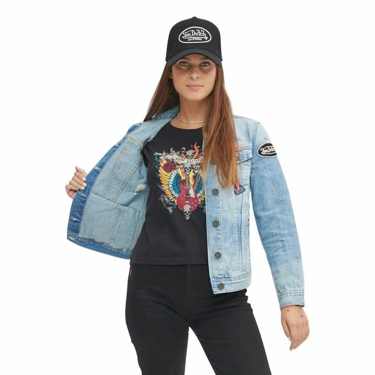 Nouveau 😀 VONDUTCH Veste 👖 Jeans Femme Sally Used Bleu 🎉 3 Nouveau 😀 VONDUTCH Veste 👖 Jeans Femme Sally Used Bleu 🎉 – Image 3