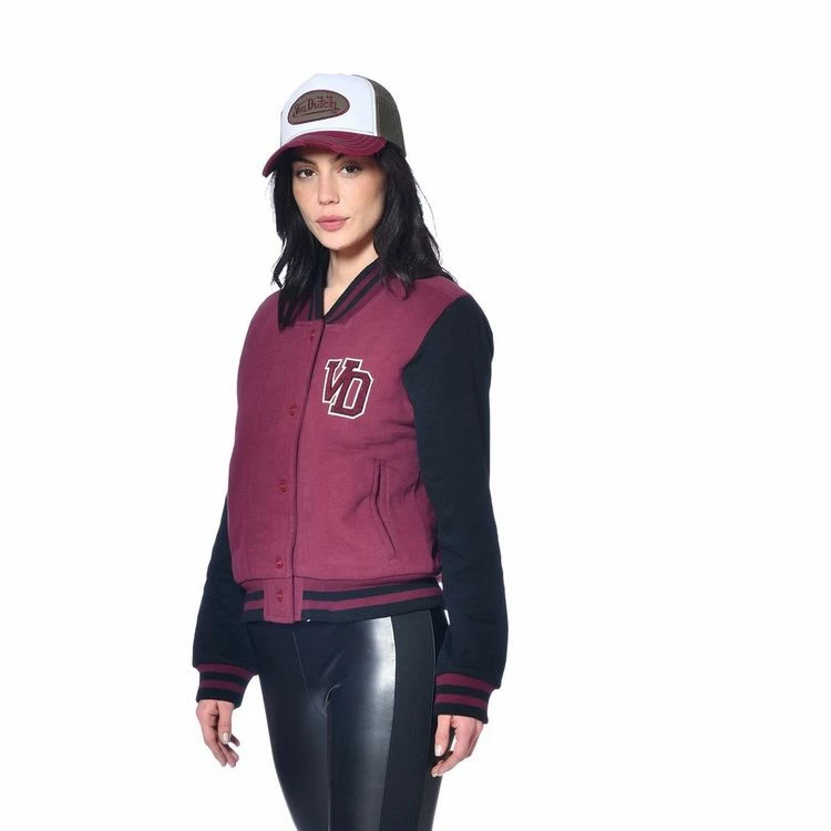 De gros 🔥 VONDUTCH Veste Femme Courte Bi-colore Avec Badges Brodes Mini 👍 2 De gros 🔥 VONDUTCH Veste Femme Courte Bi-colore Avec Badges Brodes Mini 👍 – Image 2