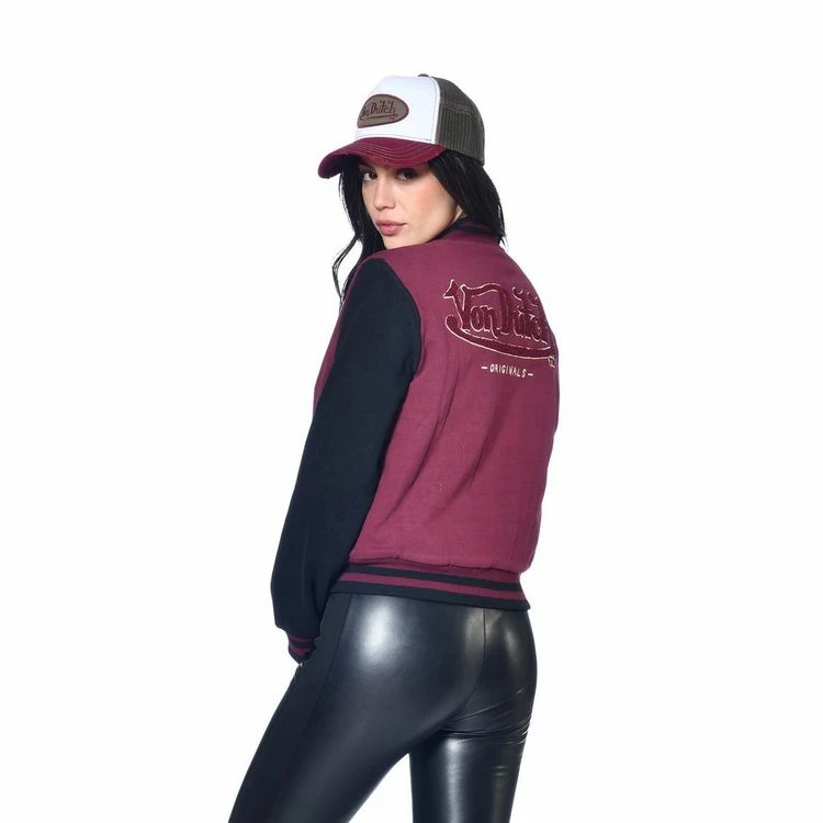 De gros 🔥 VONDUTCH Veste Femme Courte Bi-colore Avec Badges Brodes Mini 👍 3 De gros 🔥 VONDUTCH Veste Femme Courte Bi-colore Avec Badges Brodes Mini 👍 – Image 3