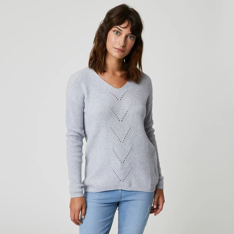 Vente flash ✨ IN EXTENSO Pull Col V Femme 💯 1 Vente flash ✨ IN EXTENSO Pull Col V Femme 💯