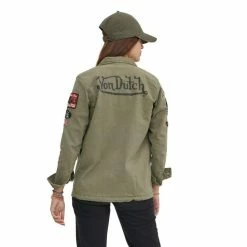 Remise 👍 VONDUTCH Veste Coton Femme Von Dutch Angel Kaki 🤩 -dona-lisa unnamed file 1538