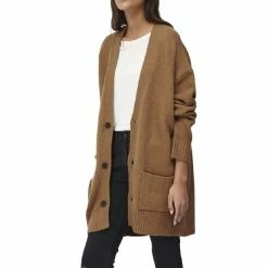 Meilleure vente ⭐ FRENCH CONNECTION Gilet Camel Femme French Connection Cardi 🔔