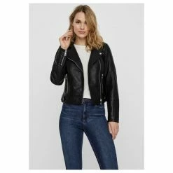 Bon marché ⭐ Vero Moda Blouson Court En SimiliFemme 🔔