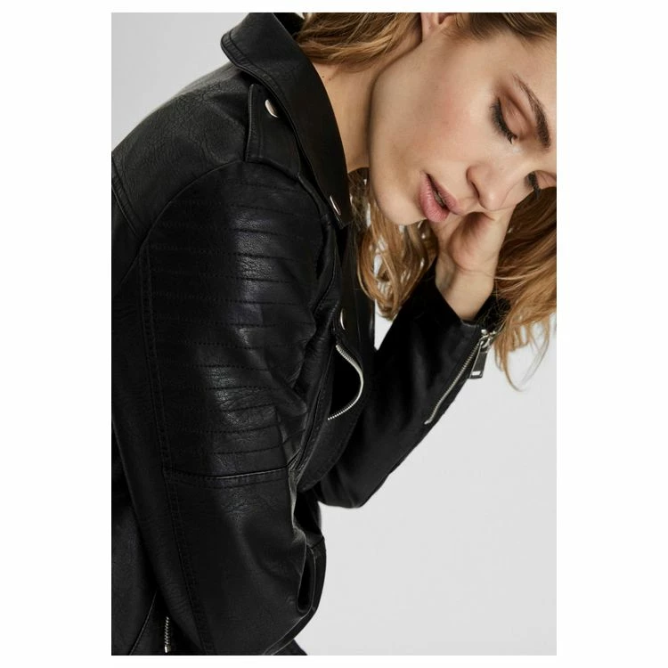 Bon marché ⭐ Vero Moda Blouson Court En SimiliFemme 🔔 3 Bon marché ⭐ Vero Moda Blouson Court En SimiliFemme 🔔 – Image 3