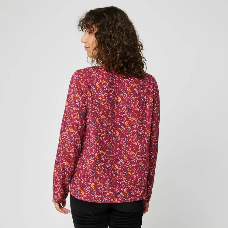 Nouveau 🧨 IN EXTENSO Blouse Col V Avec Galon Femme 🧨 2 Nouveau 🧨 IN EXTENSO Blouse Col V Avec Galon Femme 🧨 – Image 2