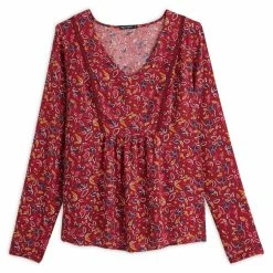 Nouveau 🧨 IN EXTENSO Blouse Col V Avec Galon Femme 🧨 5 Nouveau 🧨 IN EXTENSO Blouse Col V Avec Galon Femme 🧨 -dona-lisa unnamed file 1620