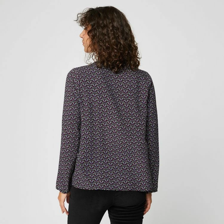 Sortie 🛒 IN EXTENSO Blouse Col V Avec Galon Femme 🛒 2 Sortie 🛒 IN EXTENSO Blouse Col V Avec Galon Femme 🛒 – Image 2