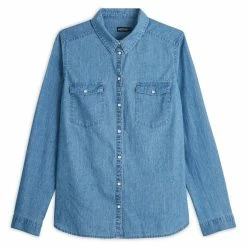 De gros ⌛ IN EXTENSO Chemise En Jean Femme 🥰 -dona-lisa unnamed file 1632