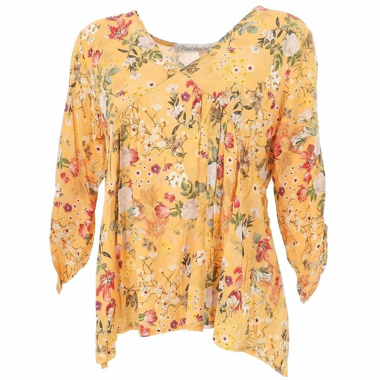 Remise ✨ CULTURE SUD Chemisier Tunique Culture Sud Moehau Tunique Jaune Jaune 40598 🔔 1 Remise ✨ CULTURE SUD Chemisier Tunique Culture Sud Moehau Tunique Jaune Jaune 40598 🔔