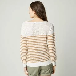 Offres 🔔 IN EXTENSO Pull à Rayures Blanc Femme 👏 -dona-lisa unnamed file 166