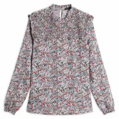 Remise 💯 IN EXTENSO Blouse Col Smock à Fleurs Femme 🔥 -dona-lisa unnamed file 1696