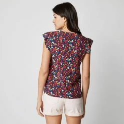 Acheter 🔔 IN EXTENSO Blouse Manches Courtes à Fleurs Femme 🎁 -dona-lisa unnamed file 1705