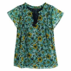 Coupon 😀 IN EXTENSO Blouse Manches Papillons Avec Pompons à Fleurs Femme 🧨 -dona-lisa unnamed file 1755