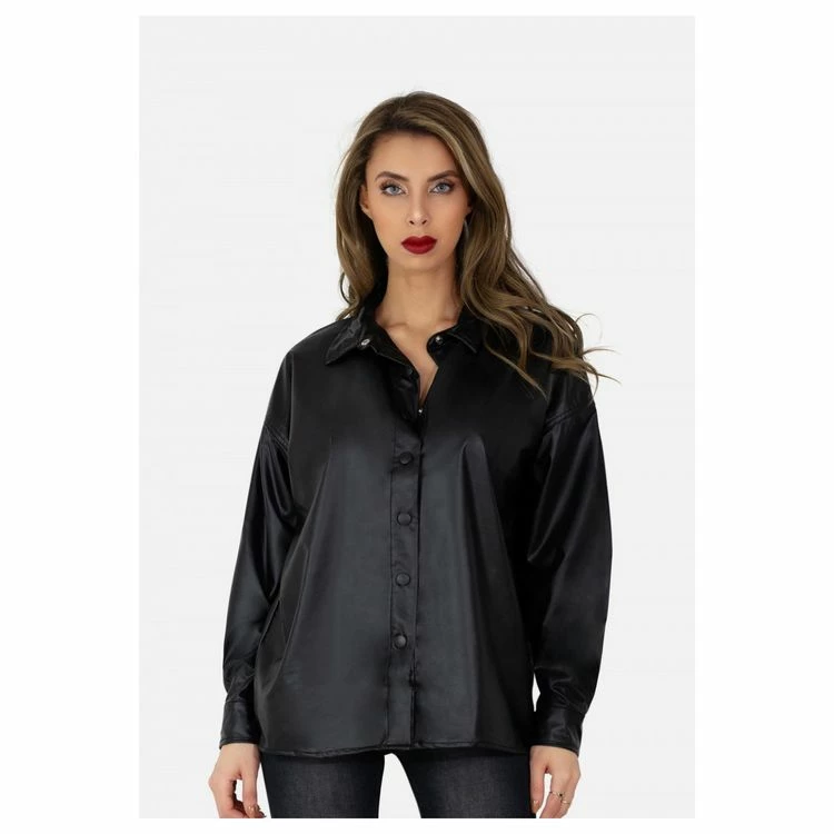 Remise 🧨 Kebello Chemise En Simili, Manches LonguesFemme ⭐ 5 Remise 🧨 Kebello Chemise En Simili, Manches LonguesFemme ⭐ – Image 5