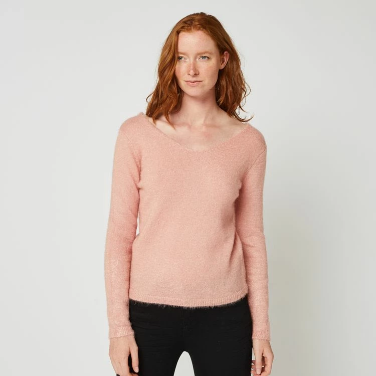 Meilleure vente 🧨 IN EXTENSO Pull Col V Poilue Femme ⭐ 1 Meilleure vente 🧨 IN EXTENSO Pull Col V Poilue Femme ⭐