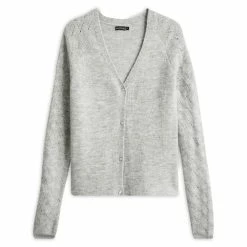 Offres ⌛ IN EXTENSO Gilet Boutonné Col V Gris Femme 🧨 -dona-lisa unnamed file 188