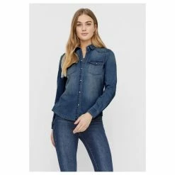 Meilleure vente 🌟 Vero Moda Chemise En 👖 JeansFemme 👏