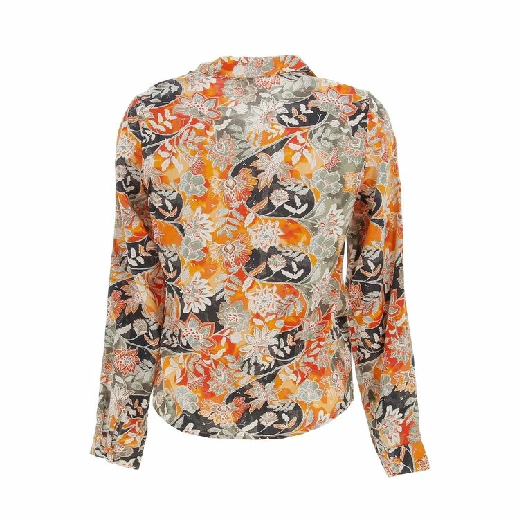 De gros 🎁 Vero Moda Chemise Manches Courtes Vero Moda Vmjade L/s 👚 Shirt Wvn Btq Orange 7-381 🎁 2 De gros 🎁 Vero Moda Chemise Manches Courtes Vero Moda Vmjade L/s 👚 Shirt Wvn Btq Orange 7-381 🎁 – Image 2