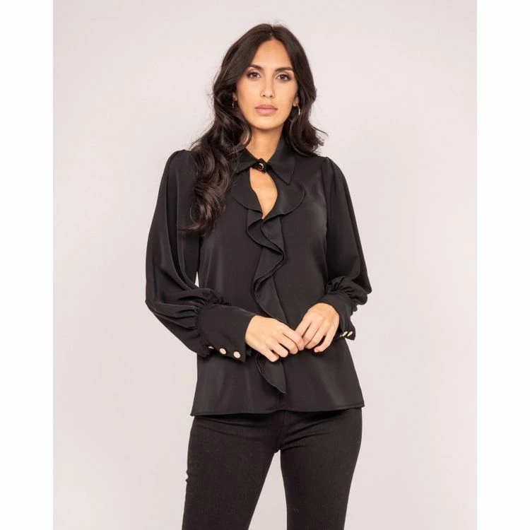 Nouveau ❤️ Ritchie Blouse Avec Volants Okier 😍 1 Nouveau ❤️ Ritchie Blouse Avec Volants Okier 😍