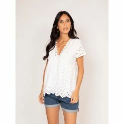 Le moins cher 😀 Ritchie Blouse Broderie Anglaise Fadia ✔️