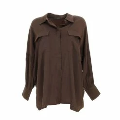 Remise 🤩 Vero Moda Chemise Manches Longues Vero Moda Vmtika Ls 👕 Shirt Marron 7-288 🛒