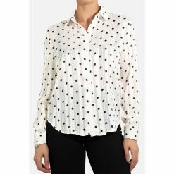 Meilleur prix ✔️ Kebello Chemise Imprimé à Pois, Manches LonguesFemme 🧨