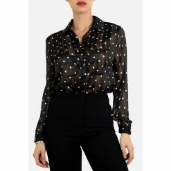 Meilleur prix ✔️ Kebello Chemise Imprimé à Pois, Manches LonguesFemme 🧨 -dona-lisa unnamed file 2103
