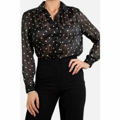 Meilleur prix ✔️ Kebello Chemise Imprimé à Pois, Manches LonguesFemme 🧨 -dona-lisa unnamed file 2104