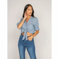 Bon marché ⌛ Ritchie Chemise Courte Lin Orthense 🛒 -dona-lisa unnamed file 2126