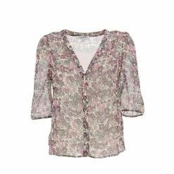 Tout neuf 🌟 MORGAN Chemise Manches Courtes Morgan Cinou Multico 👕 Shirt L Rouge 7-411 ⌛